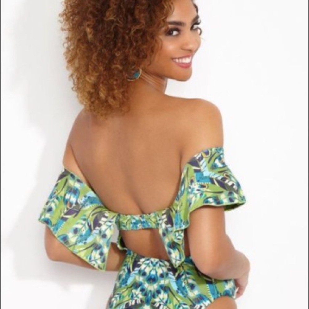 Andrea Iyamah - Carly Off-Shoulder One Piece Swimsuit